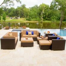 Lakeview Outdoor Designs Avery Island Wicker 6 Person Deep Seating