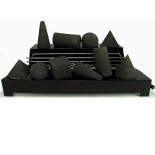 Rasmussen 30-Inch Black ALTERNA FireShape Set With Vent Free Natural Gas Black Chassis Burner - Remote Ready Safety Pilot image