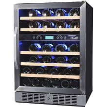 NewAir 46 Bottle Built-in Dual Zone Wine Cooler - AWR-460DB