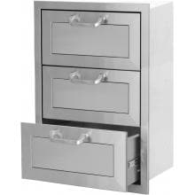 BBQ Guys Kingston Panel Series 20 Inch Triple Access Drawer