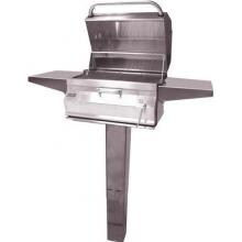 Fire Magic Legacy 24-Inch Smoker Charcoal Grill On In-Ground Post - 22-SC01C-G6 image