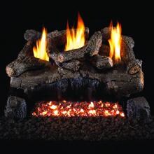 Peterson Real Fyre 24-Inch Evening Fyre Gas Log Set With Vent-Free Propane ANSI Certified G18 Burner - Basic On/Off Remote image