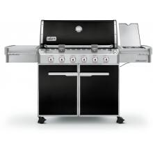 Weber Summit E-620 Gas Grill On Cart With Side Burner - Black