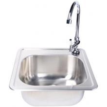 Fire Magic 15 X 15 Outdoor Rated Stainless Steel Sink With Cold Water Faucet image