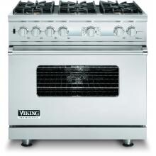Viking VDSC536T-6BLP 36-Inch Professional Series Dual Fuel Electronic Control Propane Gas Range With 6 Burners - Stainless Steel