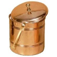 Old Dutch 2.5 Qt. Lined Ice Bucket With Brass Tongs image
