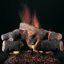 Rasmussen 20-Inch Evening Lone Star Gas Log Set With Vented Flaming Ember Burner