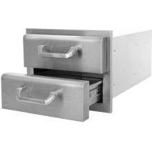 BBQGuys.com Kingston Raised Series 14 Inch Double Access Drawer