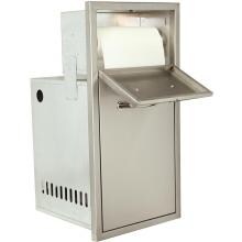 Luxor Medallion 15-Inch Trash And Paper Towel Holder Combo - AHT-M-PTTS image