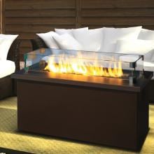 Firegear Key West Propane Gas Fire Pit Coffee Table With Bronze Top