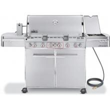 Weber Summit S-670 Natural Gas Grill On Cart With Rotisserie, Sear Burner & Side Burner