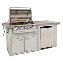 Lion Advanced Q 7 Piece BBQ Island With Lion L75000 32-Inch Natural Gas Grill image