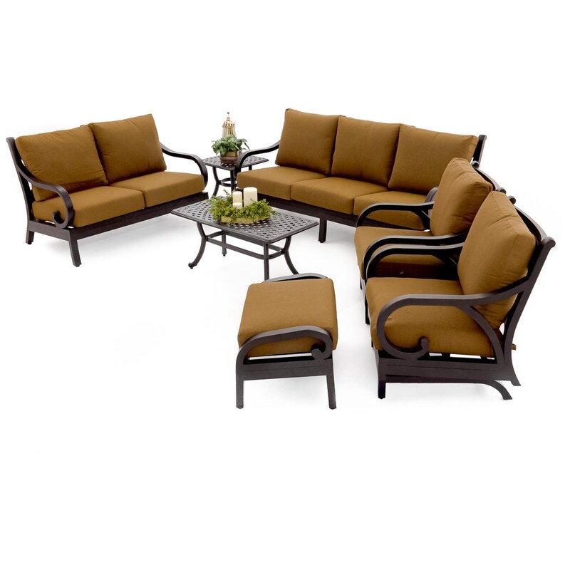 Avondale 7 Piece Aluminum Patio Seating Set By Lakeview Outdoor Designs