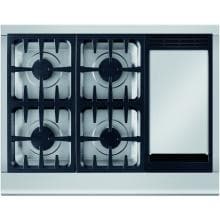 DCS Professional 36-Inch 4-Burner Propane Gas Cooktop With Griddle By Fisher Paykel - CPV-364GD-L