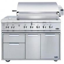 DCS 48 Inch Gas Grill BGB48BQRL On Cart With Double Burner
