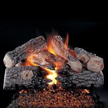Rasmussen 36-Inch Evening Prestige Gas Log Set With Vented Natural Gas Custom Embers Pan Burner - Match Light image
