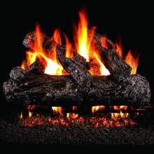 Peterson Real Fyre 24-Inch Rustic Oak Log Set With Vented G45 Burner