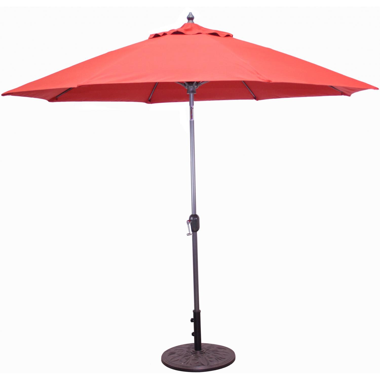 Galtech 9 Ft Aluminum Patio Umbrella With Crank Lift And Galtech 9 Ft Aluminum Patio Umbrella With Crank Lift And