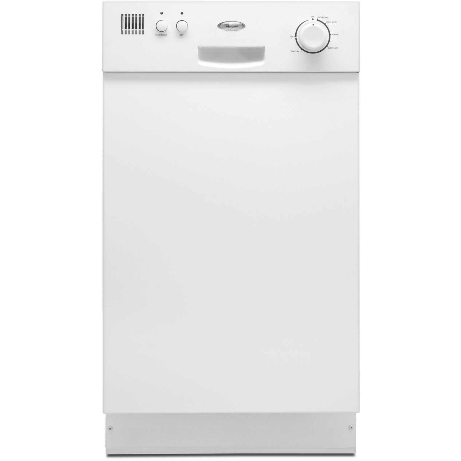 Whirlpool DU018DWTQ 18Inch ADA BuiltIn Dishwasher White Home Appliance Center
