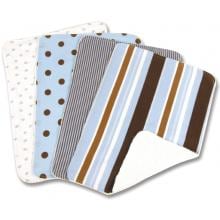 Trend Lab 4-Piece Burp Cloth Set - Max