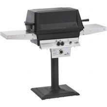 PGS T-Series T40 Commercial Cast Aluminum Freestanding Propane Gas Grill With Timer On Bolt-Down Patio Post image