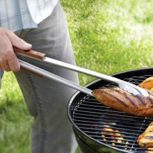 Rosewood 22-Inch Stainless Steel Extra Long Locking BBQ Tongs image