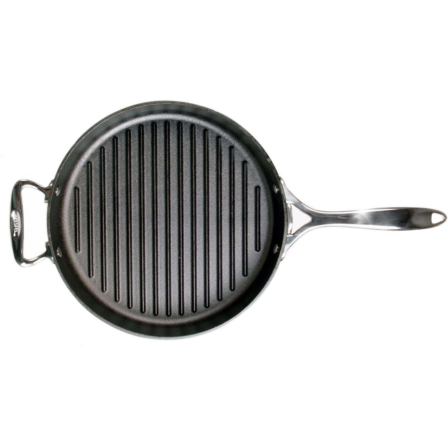 Lodge Pans 12 Inch Seasoned Signature Series Cast Iron Grill Pan