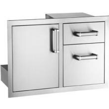 Fire Magic Premium Flush 30-Inch Access Door & Double Drawer Combo With Soft Close - 53810SC image