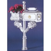 Cast Aluminum Mailbox - Floral Design