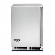 Viking Professional 24-Inch 5.3 Cu. Ft. Left-Hinged Outdoor Rated Undercounter Solid Door Refrigerator - VRUO5240DLSS image