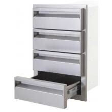 BBQ Guys Aspen Series 14 Inch Quadruple Access Drawer