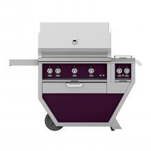 Hestan Deluxe 36-Inch Freestanding Propane Gas Grill W/ All Infrared Burners, Rotisserie & Double Side Burner - Lush - GSBR36CX2-LP-PP image