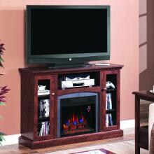 Bancroft 46-Inch Electric Fireplace Media Console - Antique Cherry - 18DE9033 Bancroft 46-Inch Electric Fireplace Media Console - Antique Cherry - 18DE9033