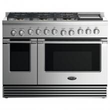 DCS 48-Inch Professional 6-Burner Natural Gas Range With Griddle - RGV2-486GD-N image