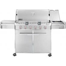 Weber Summit S-620 Propane Gas Grill On Cart With Side Burner