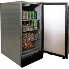 Cal Flame Outdoor Compact Refrigerator - Stainless Steel - BBQ10710