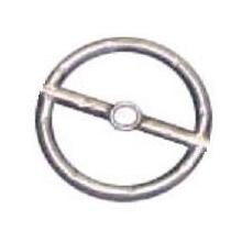 HPC 6 Inch Natural Gas Stainless Round Single Fire Pit Ring