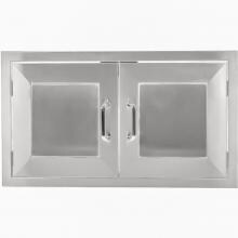 BBQGuys.com Kingston Panel Series 42-Inch Stainless Steel Enclosed Cabinet Storage With Shelf image