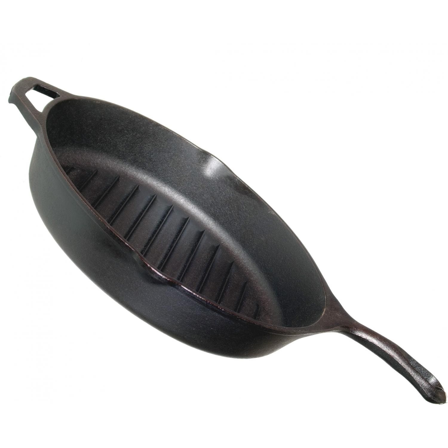 Lodge Pans Round Seasoned Cast Iron Grill Pan L9TB3