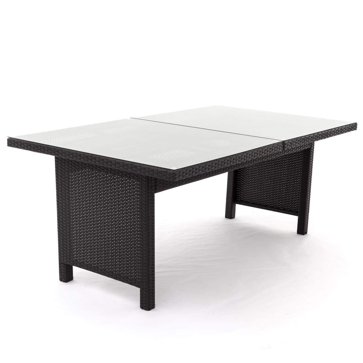 Avery Island 11 Piece Resin Wicker Patio Dining Set With Rectangular Extension Dining Table By