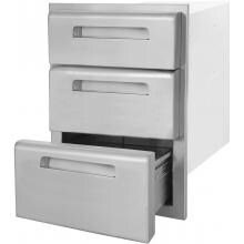 BBQ Guys Roma Series 20 Inch Triple Access Drawer