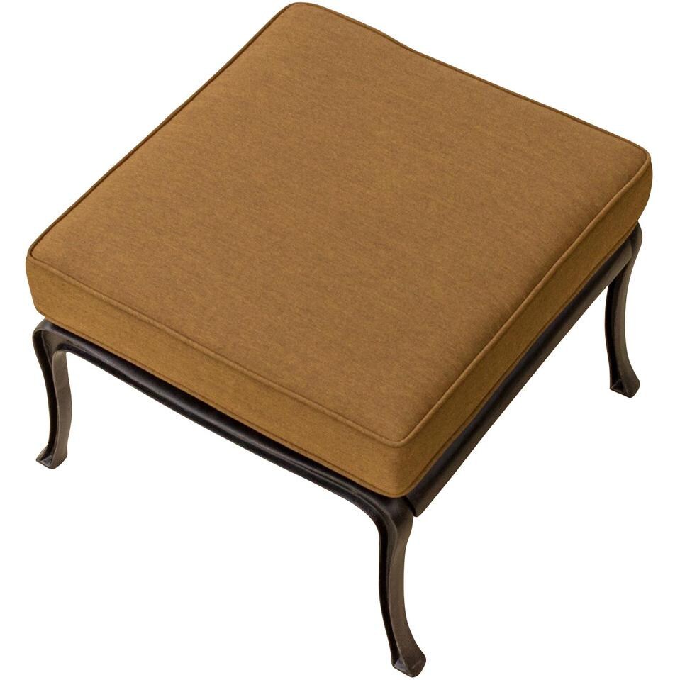 Heritage Cast Aluminum Patio Ottoman By Lakeview Outdoor Designs