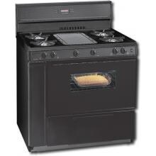 Premier SLK849B 36 Inch Gas Range With Electronic Ignition And Griddle Black Oven Door 10 Inch Back-guard - Black Premier SLK849B 36 Inch Gas Range With Electronic Ignition And Griddle Black Oven Door 10 Inch Back-guard - Black