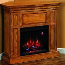 Metropolis 42-Inch Electric Fireplace - Antique Oak - 23DM159
