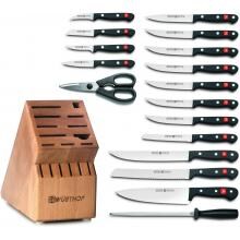 Wusthof Gourmet 18-Piece Knife Block Set - Natural