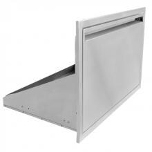 BBQGuys.com Aspen Series 30-Inch Stainless Steel Roll-Out Ice Chest Storage Drawer image