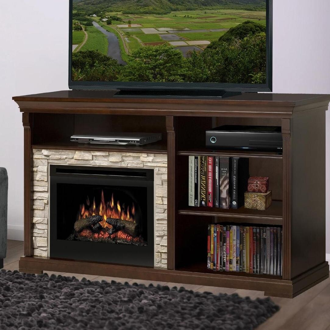 Dimplex Edgewood 65Inch Electric Fireplace Media Console Espresso