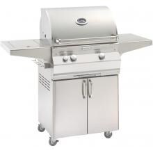 Fire Magic Aurora A430s 24-Inch Freestanding Natural Gas Grill With One Infrared Burner, Analog Thermometer And Single Side Burner - A430s-5LAN-62 image