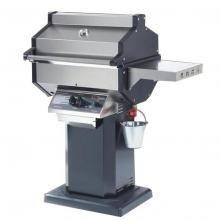 Phoenix Stainless Steel Propane Gas Grill Head On Black Aluminum Patio Base - SDBOPP image