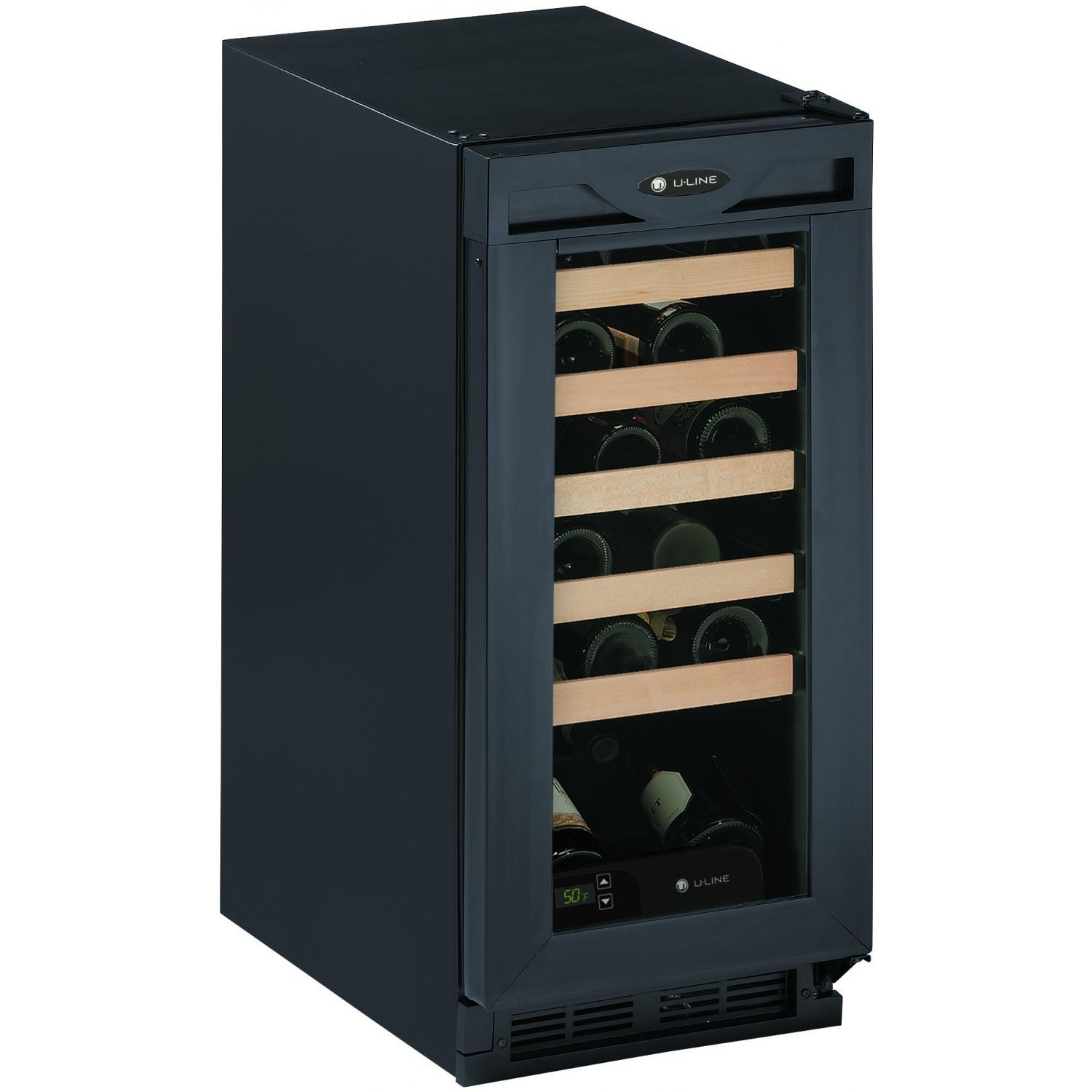 ULine 24 Bottle Wine Captain Black 1115WCB